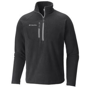 Columbia Men\'s Fast Trek III Half Zip Fleece 2139259-Black  Size md, black