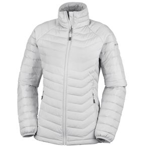 Columbia Women\'s Powder Lite Full Zip Jacket 2139284-White  Size xs, white