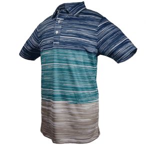 Garb Juniors\' Jace Boys Space Dyed Polo 2142564-Blue  Size lg, blue