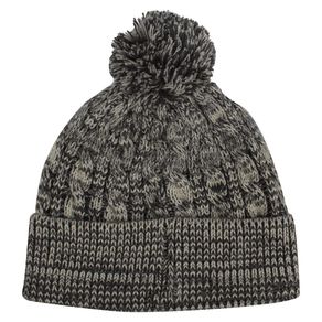 Ahead Heathered Cable Knit Aspen Hat 2143445-Gray/Ivory  Size one size fits most, gray/ivory