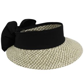 Ahead Women\'s Whitney Straw Hat 2143500-Black Sash  Size md/lg, black sash