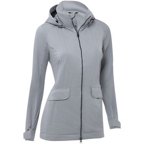 Zero Restriction Women\'s Astrid Wind Jacket 2145352-Silver  Size lg, silver