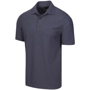 Greg Norman Men\'s Protek Heathered Micro Pique Polo 2145870-Navy Heather  Size lg, navy heather