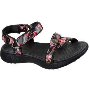 Skechers Women\'s  Size 600 Sandal Garden Spikeless Golf Sandals 2152159-Black/Multi  Size 6 M, black/multi