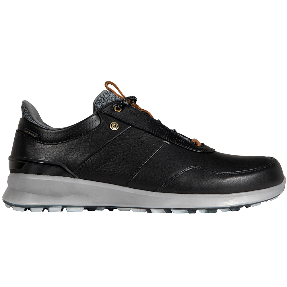Footjoy Men\'s Stratos Spikeless Golf Shoes  Size 11, Black/Black/Gray