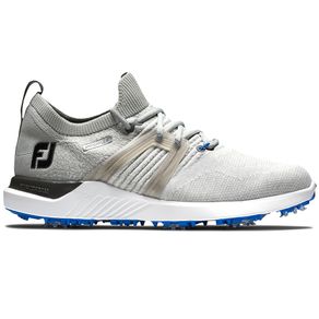 FootJoy Men\'s Hyperflex Yarn Golf Shoes 2153624-Gray/White/Blue  Size 8 M, gray/white/blue