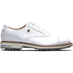 FootJoy Men\'s Premiere Cap Toe Golf Shoes 2153844-White/White/White  Size 9.5 W, white/white/white