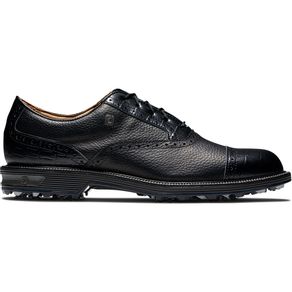 FootJoy Men\'s Premiere Cap Toe Golf Shoes 2153899-Black/Black/Black  Size 8.5 M, black/black/black