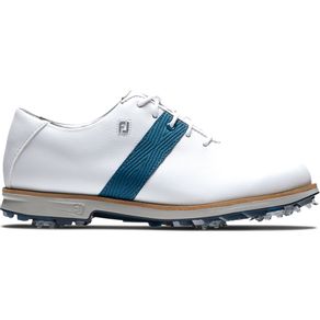 FootJoy Women\'s DryJoys Premiere Golf Shoes 2154 Size 731-White/Blue/Gray  Size 7 M, white/blue/gray