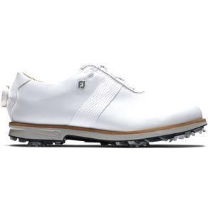 FootJoy Women\'s Dryjoys Premiere BOA Golf Shoes 2154768-White/White/Gray  Size 6.5 M, white/white/gray