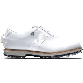 FootJoy Women\'s Dryjoys Premiere BOA Golf Shoes 2154770-White/White/Gray  Size 7.5 M, white/white/gray