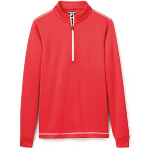 FootJoy Junior\'s Half Zip Mid Layer 2155922-Red  Size sm, red