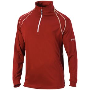 Columbia Men\'s Omni-Heat Range Session 1/4 Zip Pullover 2156248-Intense Red  Size xl, intense red