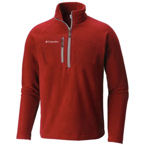 Columbia Men\'s Fast Trek III Half Zip Fleece 2156277-Intense Red  Size lg, intense red