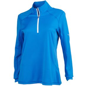 Puma Women\'s Half Zip Long Sleeve Tech Top 2156736-Strong Blue  Size xs, strong blue