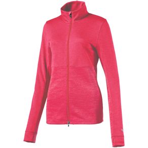 Puma Women\'s Heather Full Zip 2156759-Bright Plasma Heather  Size lg, bright plasma heather