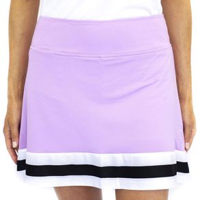 Golftini Women\'s Chaser Pull-On Ruffle Skort 2157428-Black/Lavender/White  Size 2xs, black/lavender/white