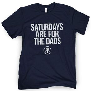 Barstool Sports Men\'s Saturdays Are For The Dads T-Shirt 2161616-Navy  Size 2xl, navy