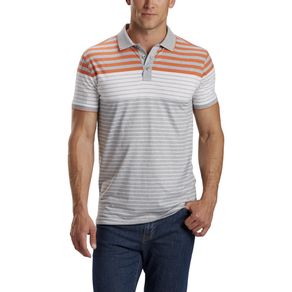 Bobby Jones Men\'s R18 Performance Blend Engineered Stripe Polo 2162020-Heather Gray  Size 2xl, heather gray