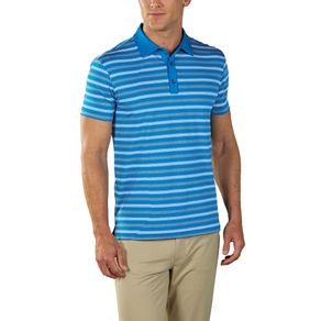 Bobby Jones Men\'s R18 Tech Riviera Frame Stripe Polo 2162036-Cyclone Blue  Size md, cyclone blue