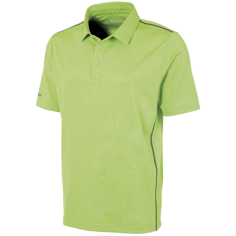 Sunice Men\'s Franko Body Mapping Polo  Size 2XL, Electric Green/Black