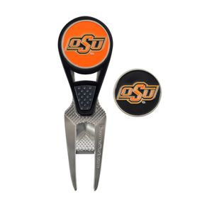 NCAA Repair Tool and Ball Marker 232770-Oklahoma State Cowboys