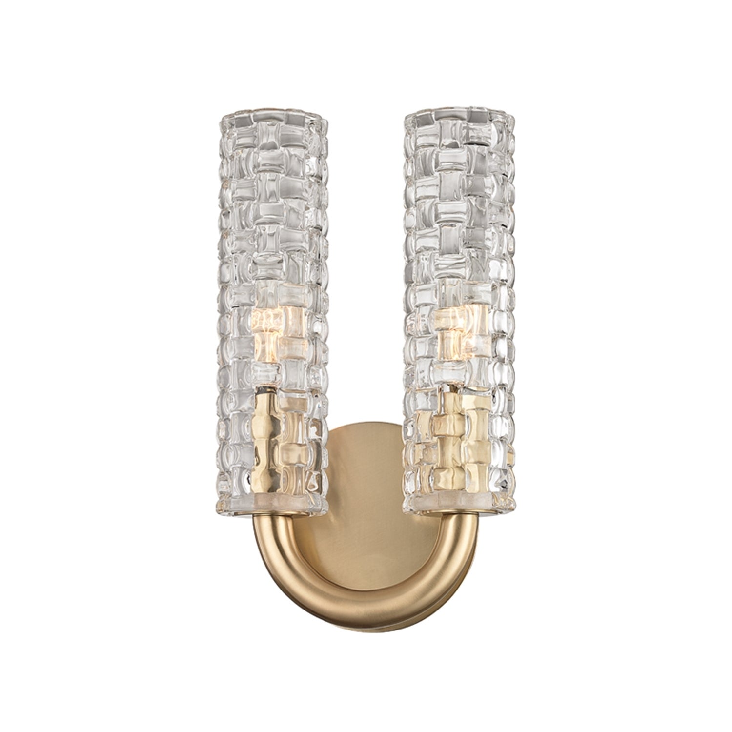 Hudson Valley Dartmouth 2-light Aged Brass Wall Sconce