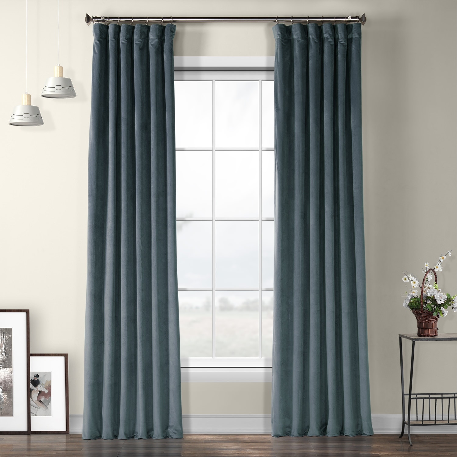 Exclusive Fabrics Plush Velvet Curtain (1 Panel)