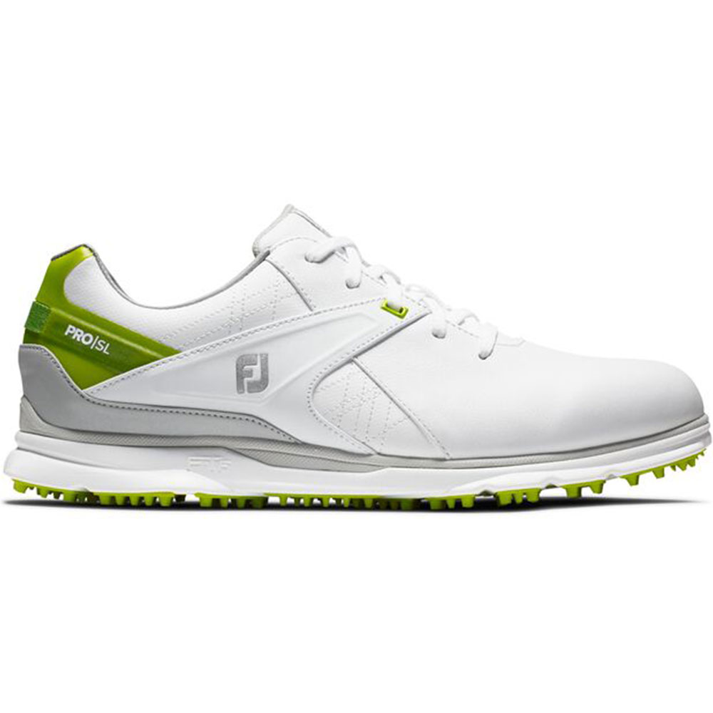FootJoy Men\'s Pro/SL Spikeless Golf Shoes  Size 10.5, Black/Lime