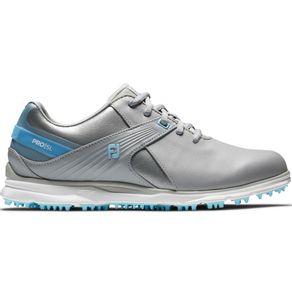 FootJoy Women\'s Pro/SL Spikeless Golf Shoes 3001594-Gray/Light Blue  Size 7 M, gray/light blue