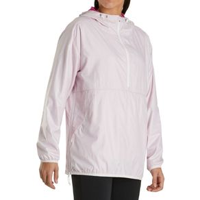 FootJoy Women\'s Anorak  Pullover Half Zip Jacket 3005791-Rose  Size lg, rose