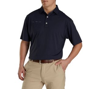 FootJoy Men\'s Super Stretch Pique Polo 3006192-Navy  Size md, navy