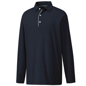 FootJoy Men\'s Sun Protection Long Sleeve Polo 3006393-Navy  Size sm, navy