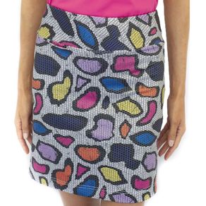 Golftini Women\'s Jungle Juice Pull-On Tech Skort 3006521-Black/Hot Pink/Lavender/Orange/White/Yellow  Size md, black/hot pink/lavender/orange/white/ye