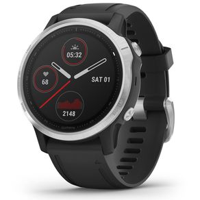 Garmin  Fenix 6S GPS Watch 3006639-Silver/Black, silver/black