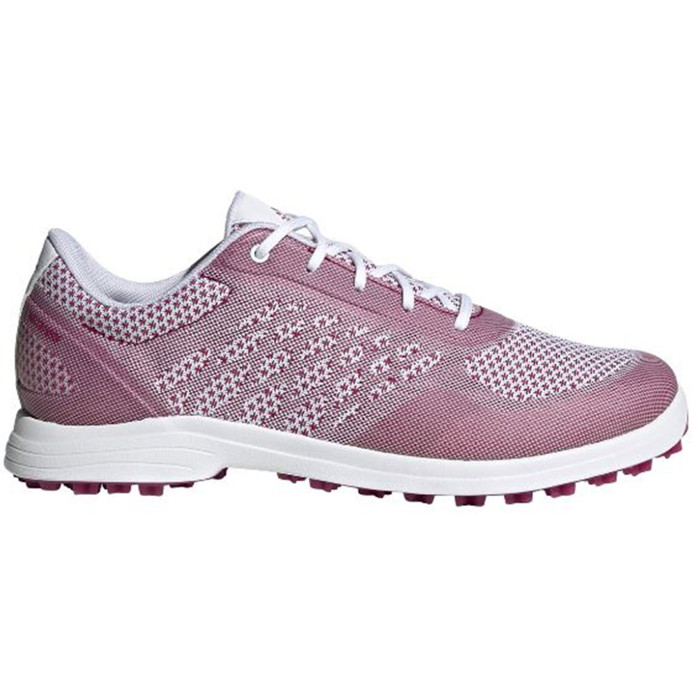 adidas Women\'s Alphaflex Sport Spikeless Golf Shoes  Size 8, White/Power Berry/White