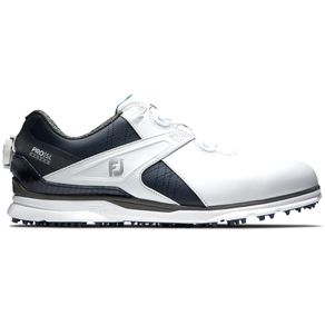 Footjoy Men\'s Pro/SL Carbon BOA 3015537-White/Navy/Navy  Size 8.5 M, white/navy/navy