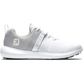 FootJoy Women\'s Flex Spikeless Golf Shoes 3016082-White/White/White  Size 5 M, white/white/white