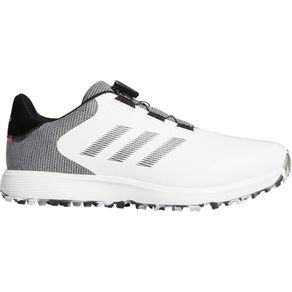 adidas Men\'s S2G BOA Spikeless Golf Shoes 30166 Size 84-White/Black/Gray  Size 8 M, white/black/gray