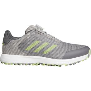 adidas Men\'s S2G BOA Spikeless Golf Shoes 3016702-Gray/Yellow/Gray  Size 9.5 M, gray/yellow/gray