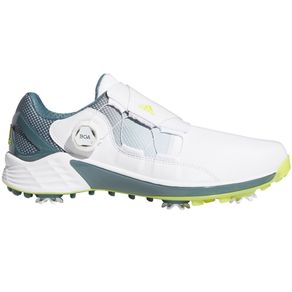 adidas Men\'s ZG21 BOA Golf Shoes 3016 Size 926-White/Acid Yellow/Blue Oxide  Size 9 M, white/acid yellow/blue oxide