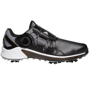 adidas Men\'s ZG21 BOA Golf Shoes 3016938-Black/White/Light Solar Gray  Size 7.5 M, black/white/light solar gray