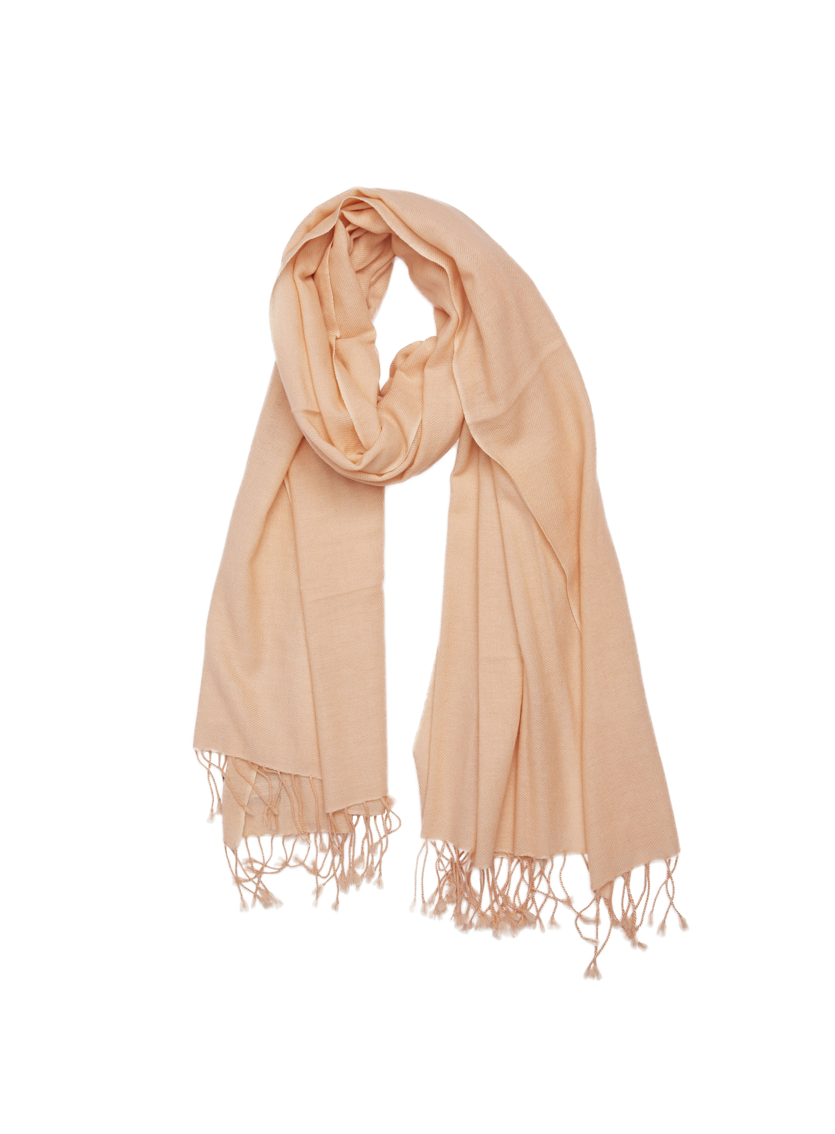 Pure Cashmere Shawl (Pale Peach)