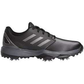 adidas Juniors\' ZG21 Golf Shoes 3017212-Black/Silver/Silver  Size 6 M, black/silver/silver