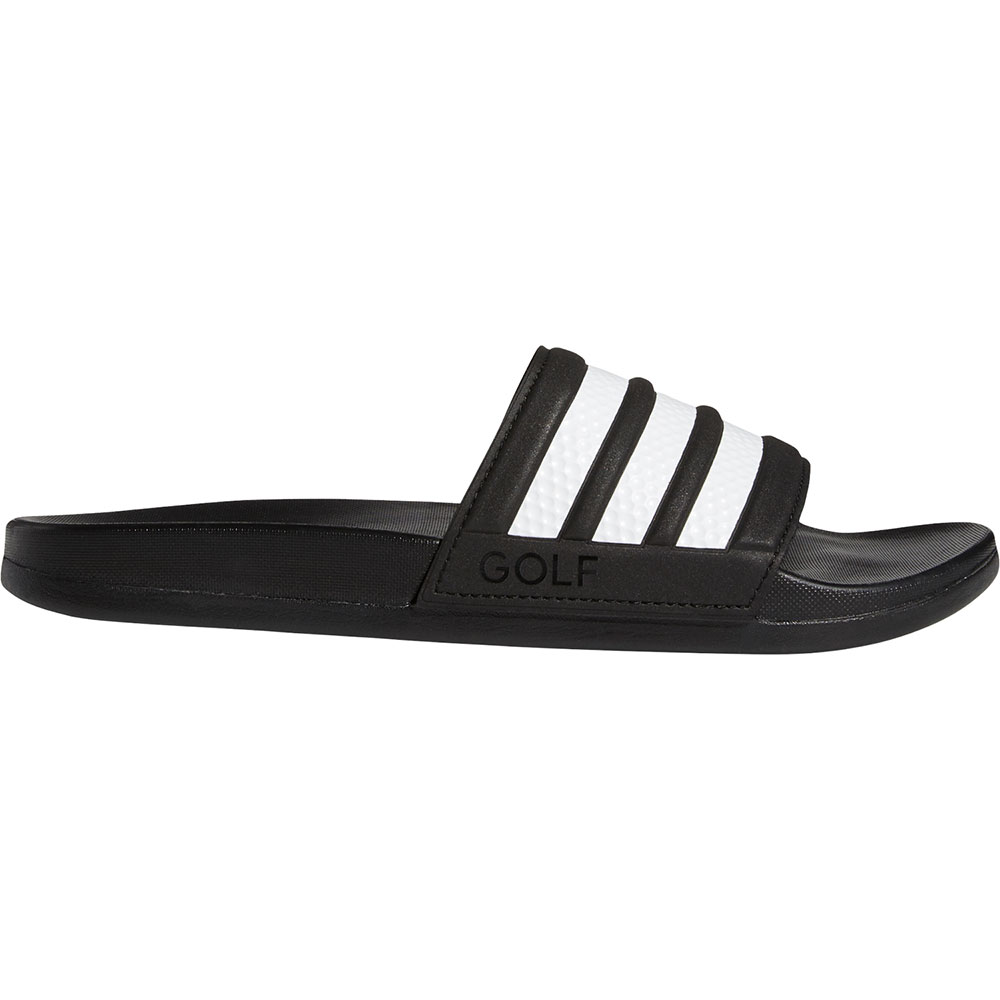 adidas Men\'s Adilette Slide Sandal Shoes  Size 16/16.5, Black/White/Black