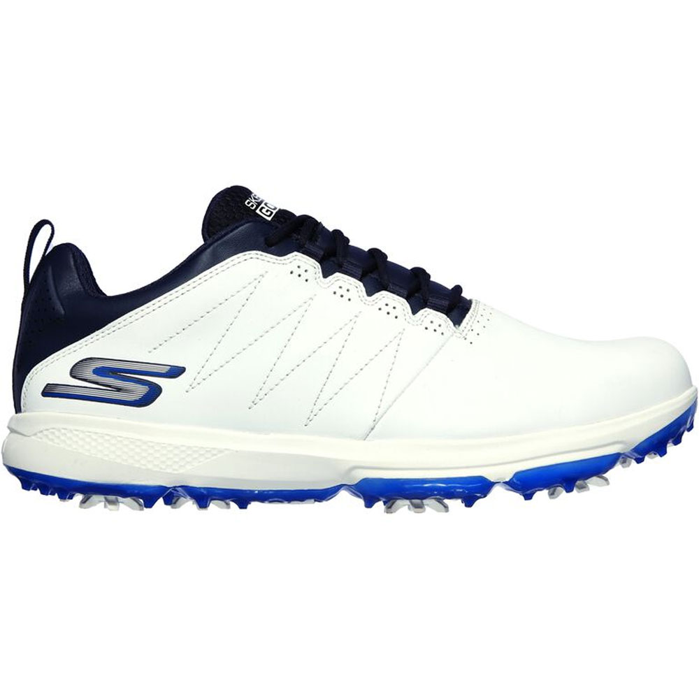 Skechers Men\'s Pro 4 Legacy Golf Shoes  Size 12.5, White/Navy