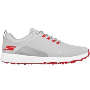 Skechers Men\'s GO GOLF Elite 4-Victory Spikeless Golf Shoes 3019500-Gray/Red  Size 7.5 M, gray/red