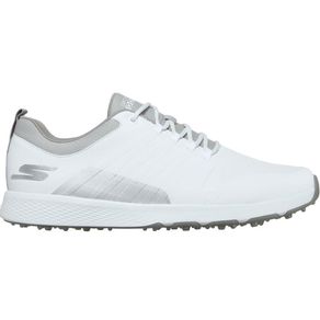 Skechers Men\'s GO GOLF Elite 4-Victory Spikeless Golf Shoes 3019570-White/Gray  Size 12.5 W, white/gray