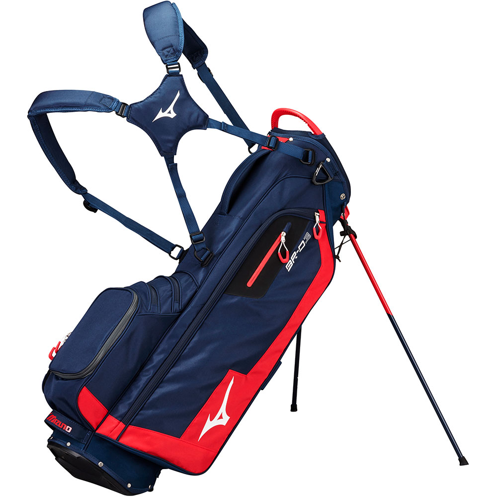 Mizuno BR-D3 Stand Bag, Navy/White