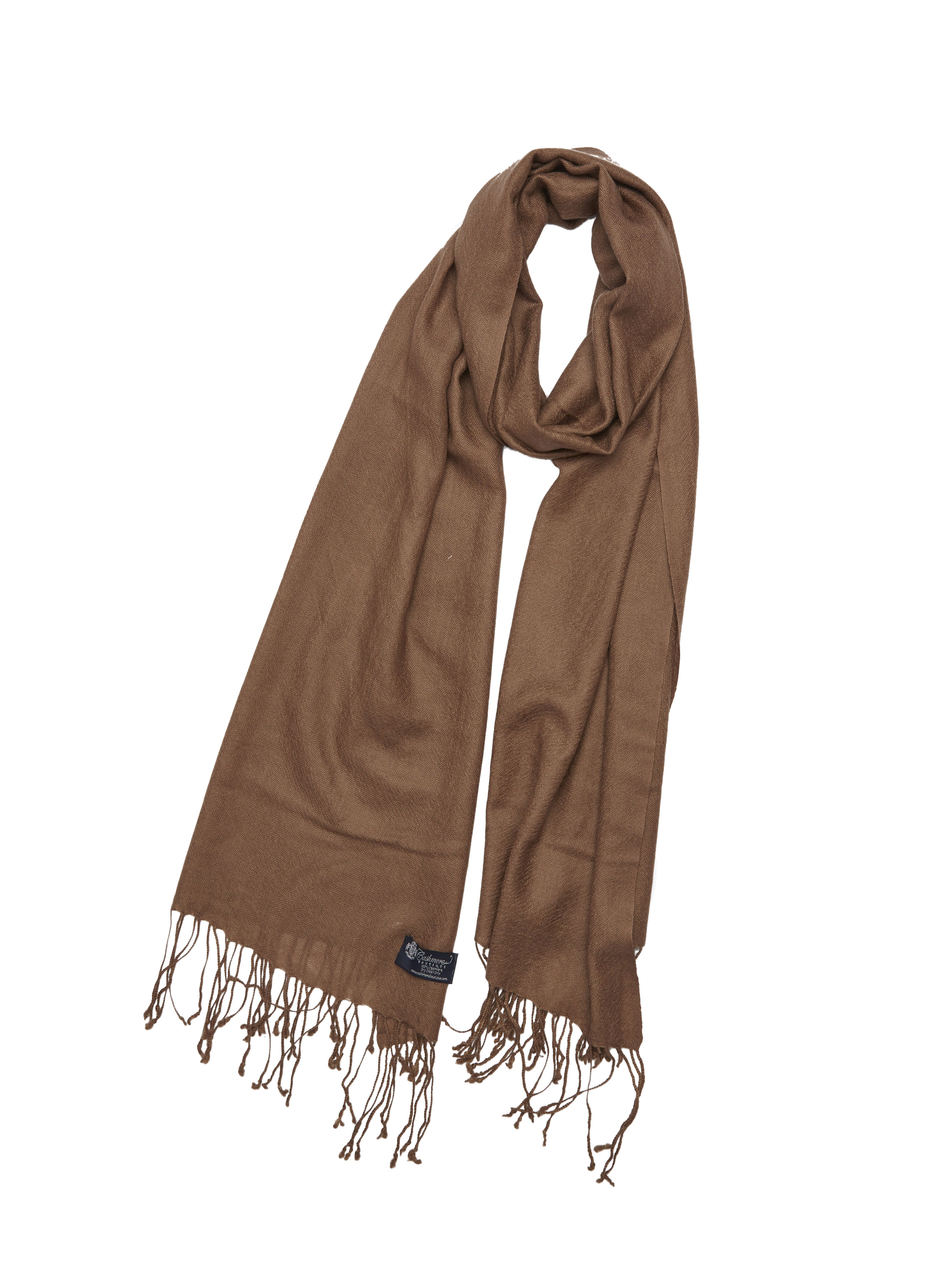 Pure Cashmere Shawl (Mocha)